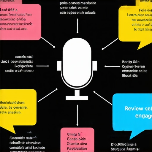 Infographic showing local SEO components like structured data, voice search, and reviews