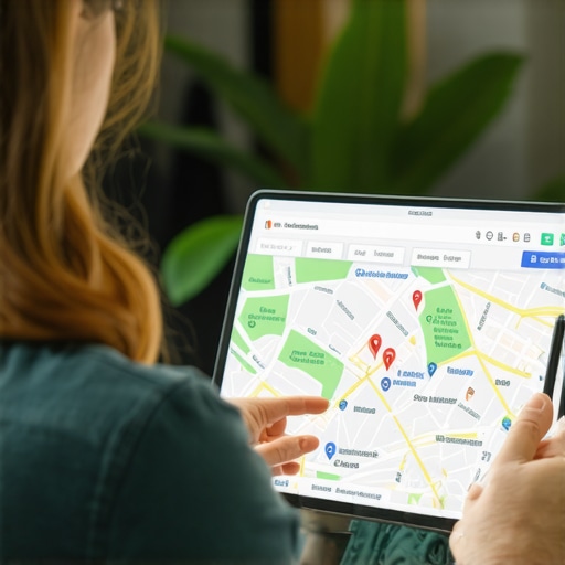 Community Engagement and Map Optimization Business owner interacting with community and working on local SEO