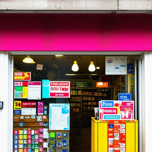 Engaging Local Business storefront Vibrant storefront of a local business attracting customers