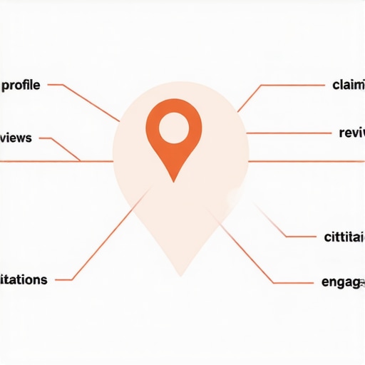 Infographic illustrating key steps to boost Google Maps visibility