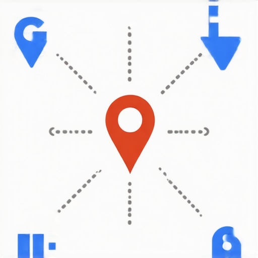 Diagram illustrating step-by-step process to enhance Google Maps ranking