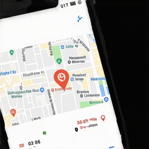 Boost Your Map Engagement Efforts Google Maps on smartphone showcasing business listings and userinteraction signals.