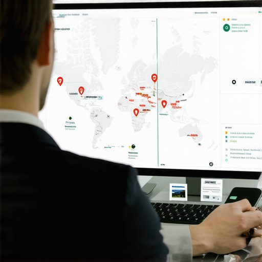 Person using SEO software to monitor Google Maps performance