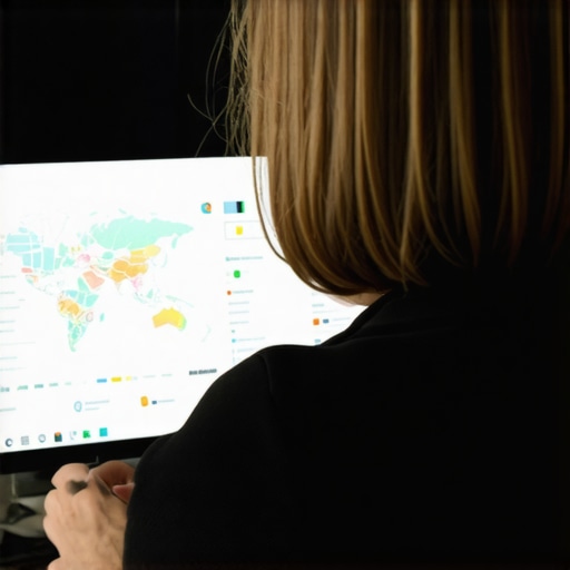 Business owner reviewing map engagement metrics on a laptop