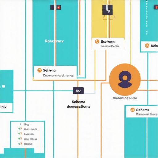 A graphical map showing various SEO signals like reviews, backlinks, and schema affecting rankings