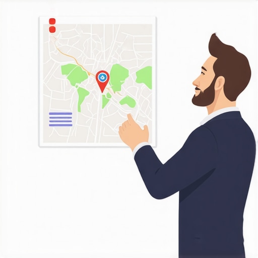 Business owner reviewing and updating Google Maps listing with new photos and details