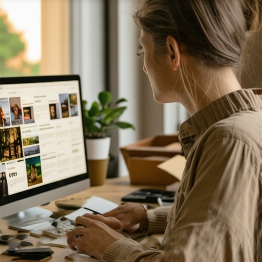Business owner analyzing neighborhood news for local SEO