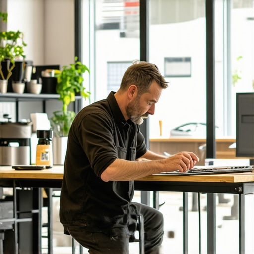 A photo showing the difference between real local business photography and generic stock images for map visibility.