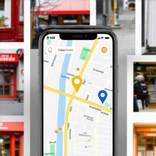 Local business map pins with real world storefront photos improving map views