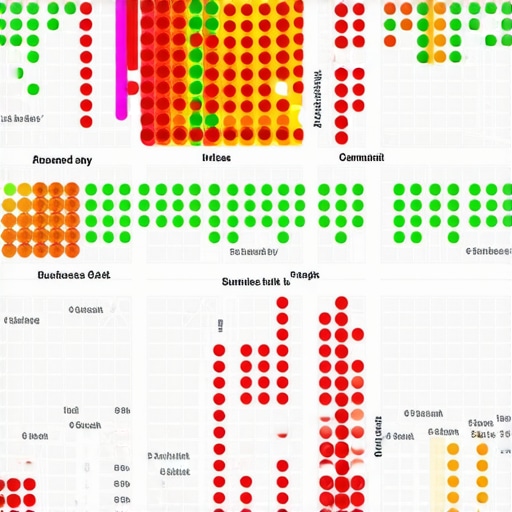 A visual representation of how Google Maps rankings change based on the physical location of the searcher across a city grid.