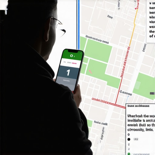 Diagram showing how search proximity limits map visibility for local businesses